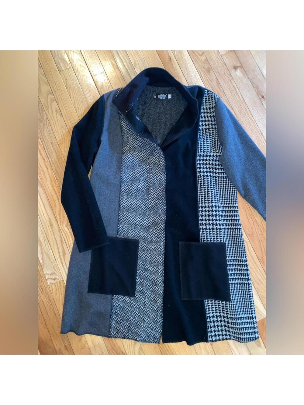 Vintage Wool Blend Sweater Jacket